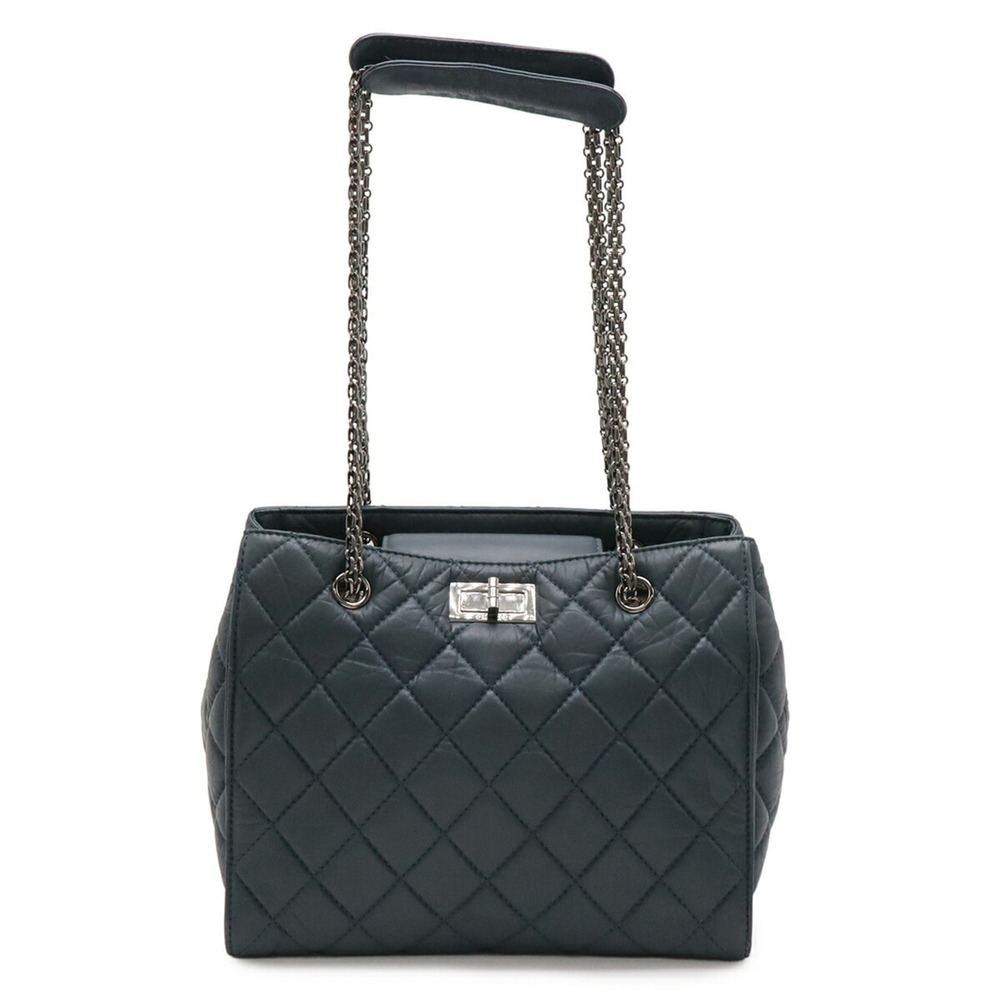 CHANEL Blue Leather Shoulder Bag - Picture 2 of 8